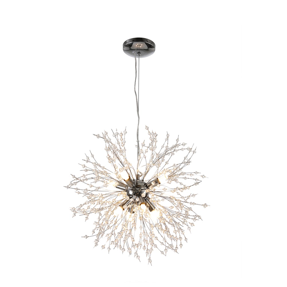 Alvsang Dandelion Crystal Metal Chandelier - Lamp Copper