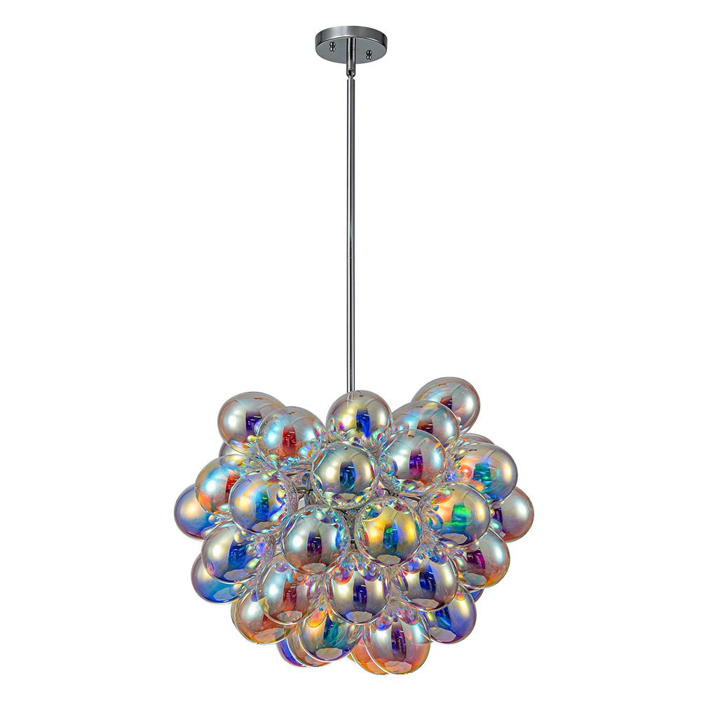 Aevuvya Stylish Bauhaus Cluster Stained Glass Chandelier - Lamp Copper