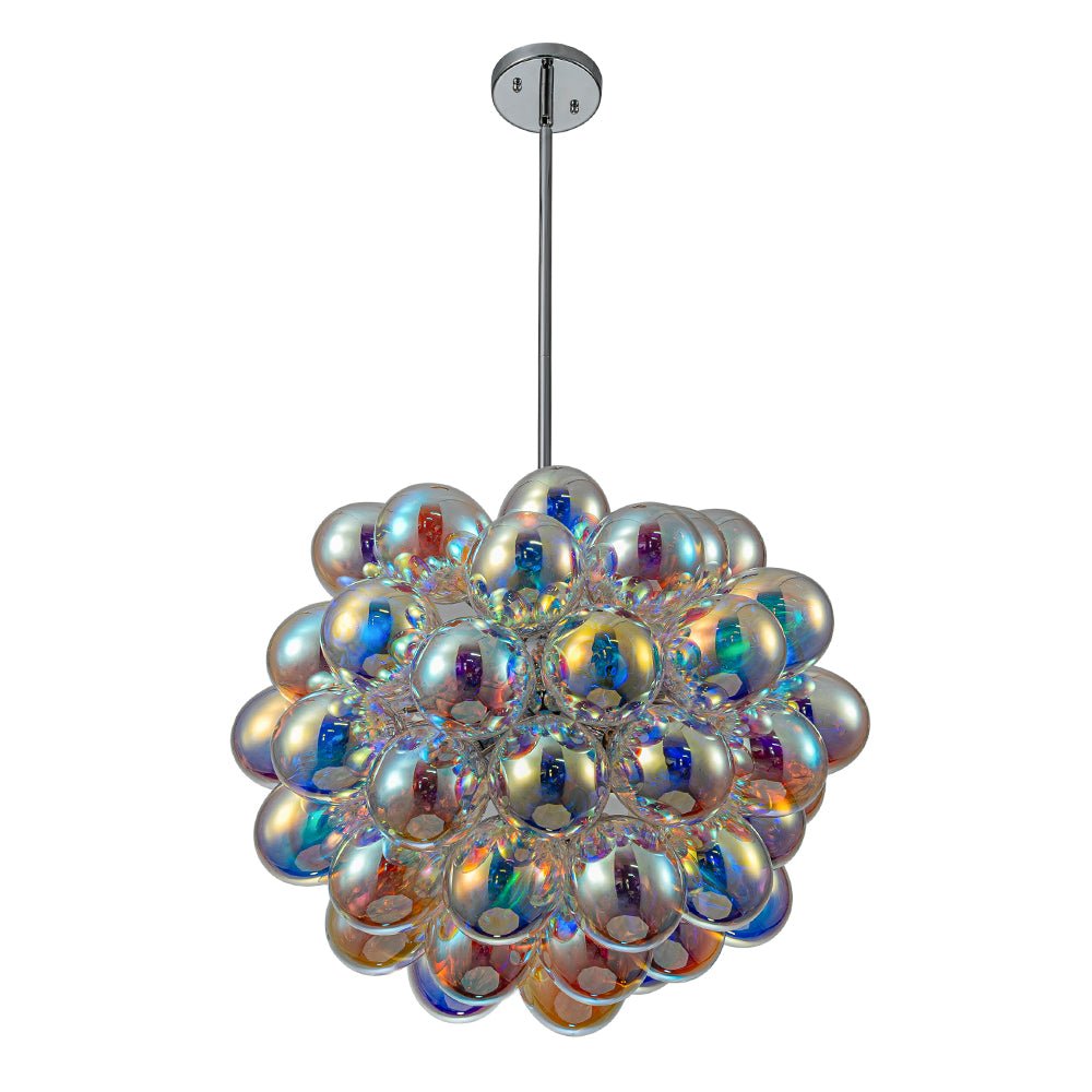 Aevuvya Stylish Bauhaus Cluster Stained Glass Chandelier - Lamp Copper