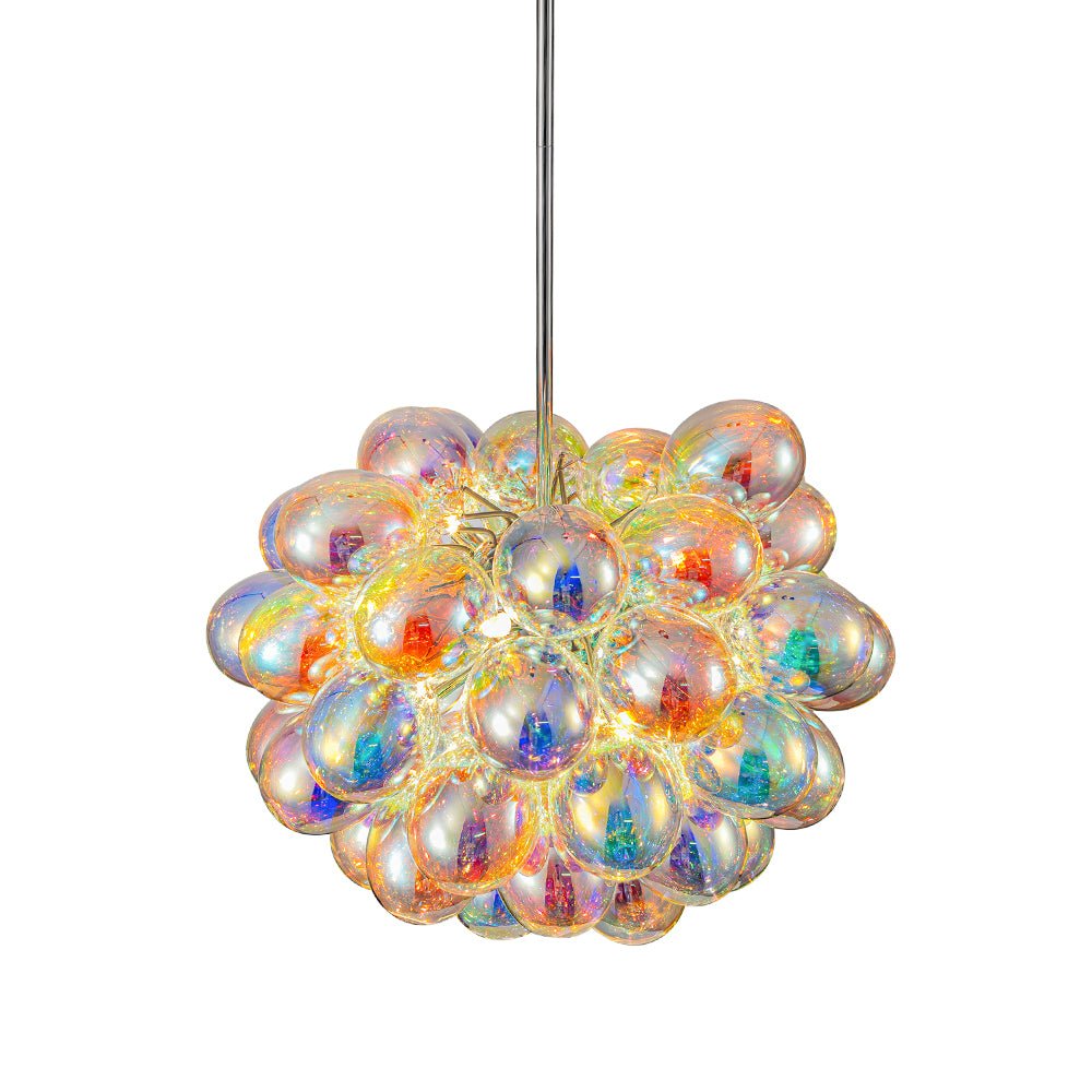 Aevuvya Stylish Bauhaus Cluster Stained Glass Chandelier - Lamp Copper