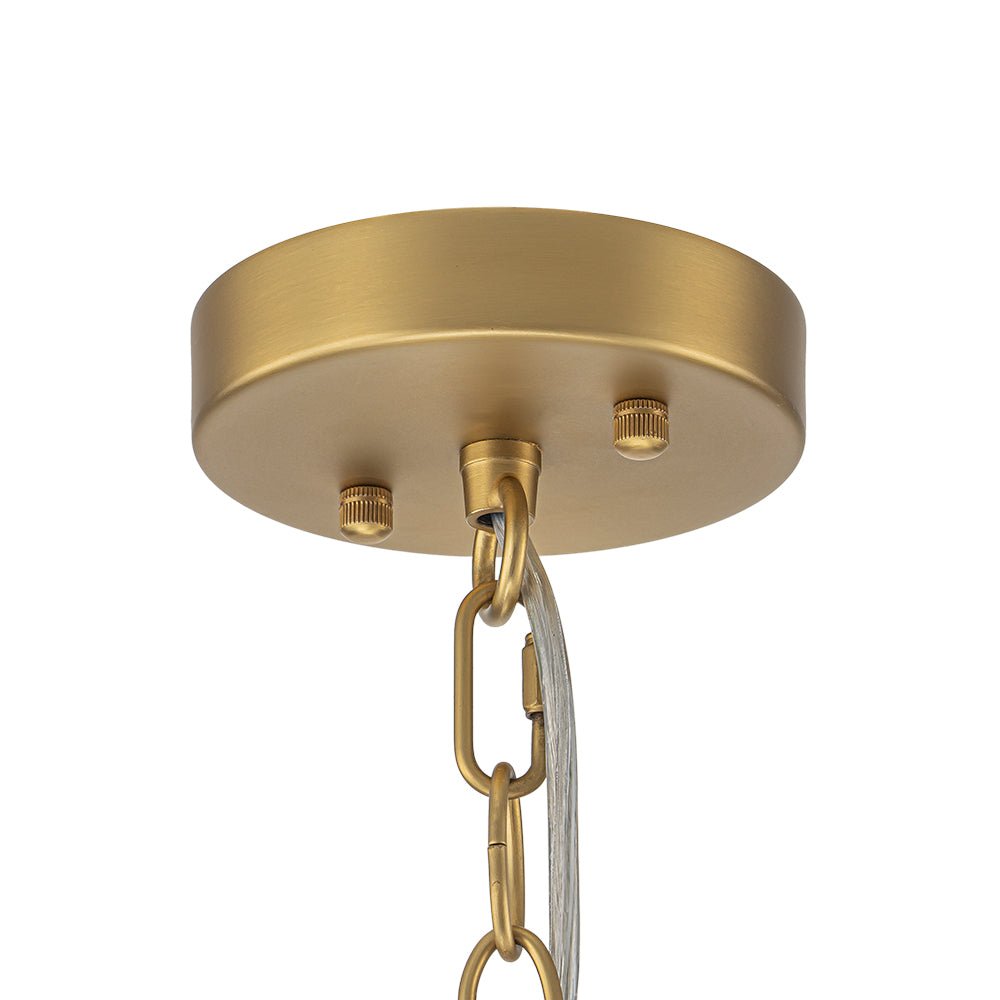 Stilla Traditional Glass Semi Flush Mount Ceiling Light - Lamp Copper