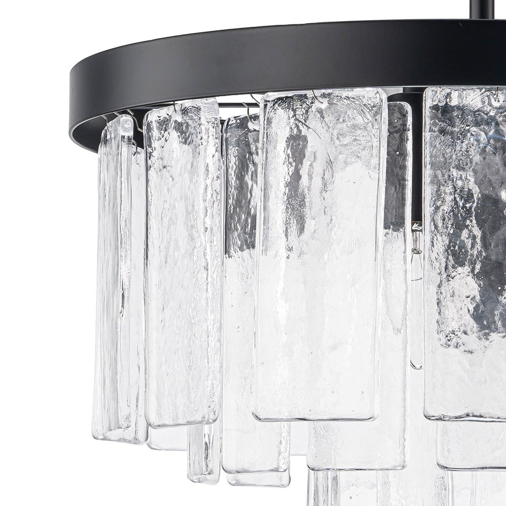 Stilla Traditional Glass Semi Flush Mount Ceiling Light - Lamp Copper