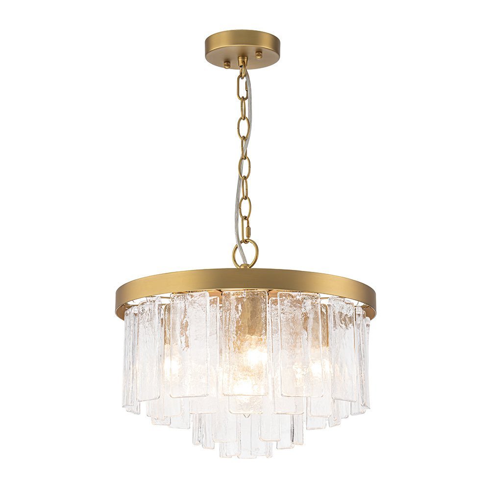 Stilla Traditional Glass Semi Flush Mount Ceiling Light - Lamp Copper