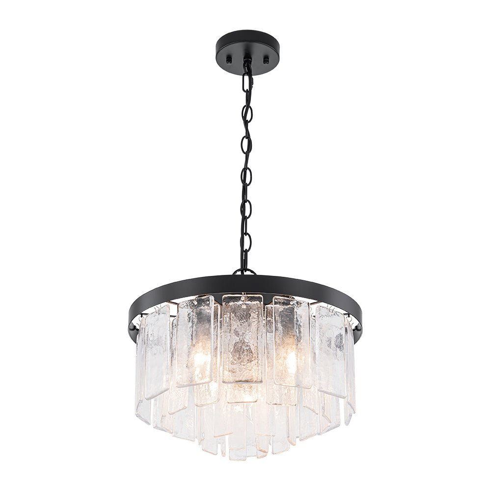 Stilla Traditional Glass Semi Flush Mount Ceiling Light - Lamp Copper