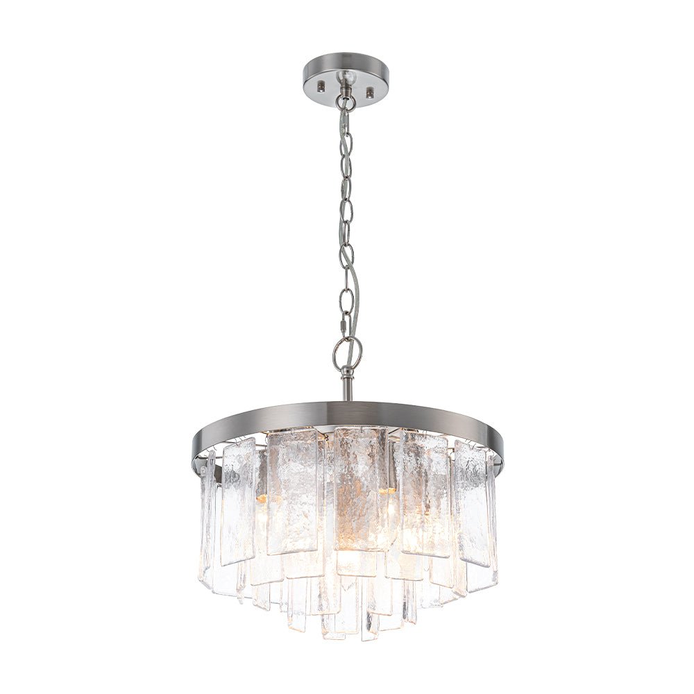 Stilla Traditional Glass Semi Flush Mount Ceiling Light - Lamp Copper