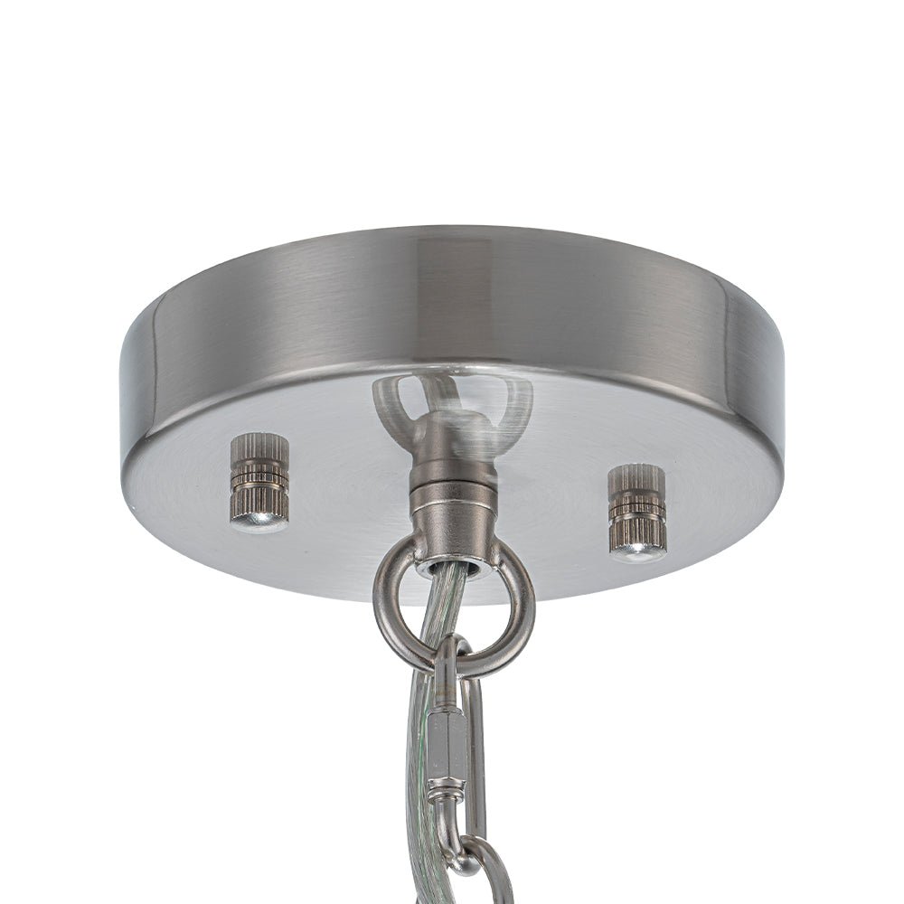 Stilla Traditional Glass Semi Flush Mount Ceiling Light - Lamp Copper