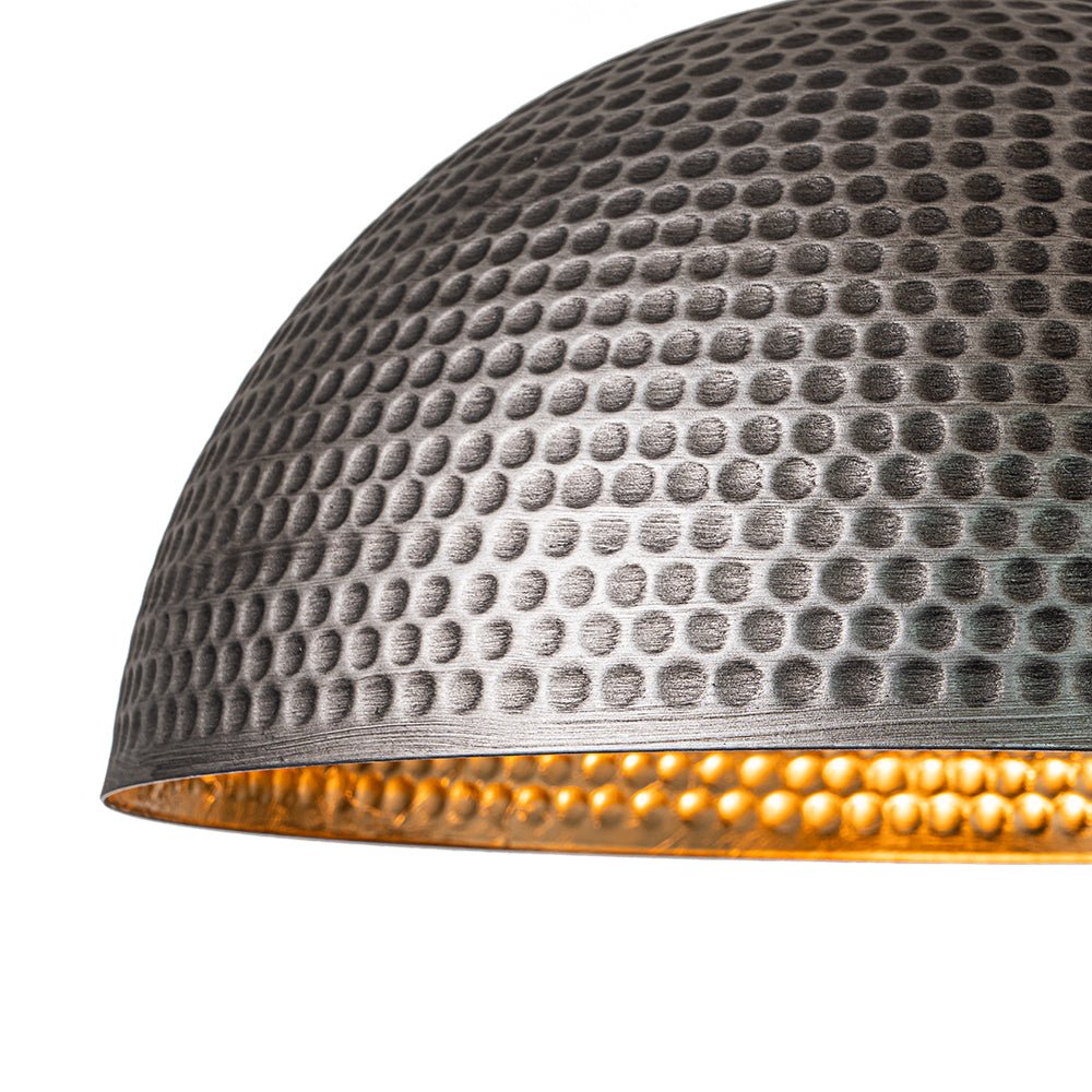 Lustel Vintage Luxe Metal Dome Pendant Light - Lamp Copper