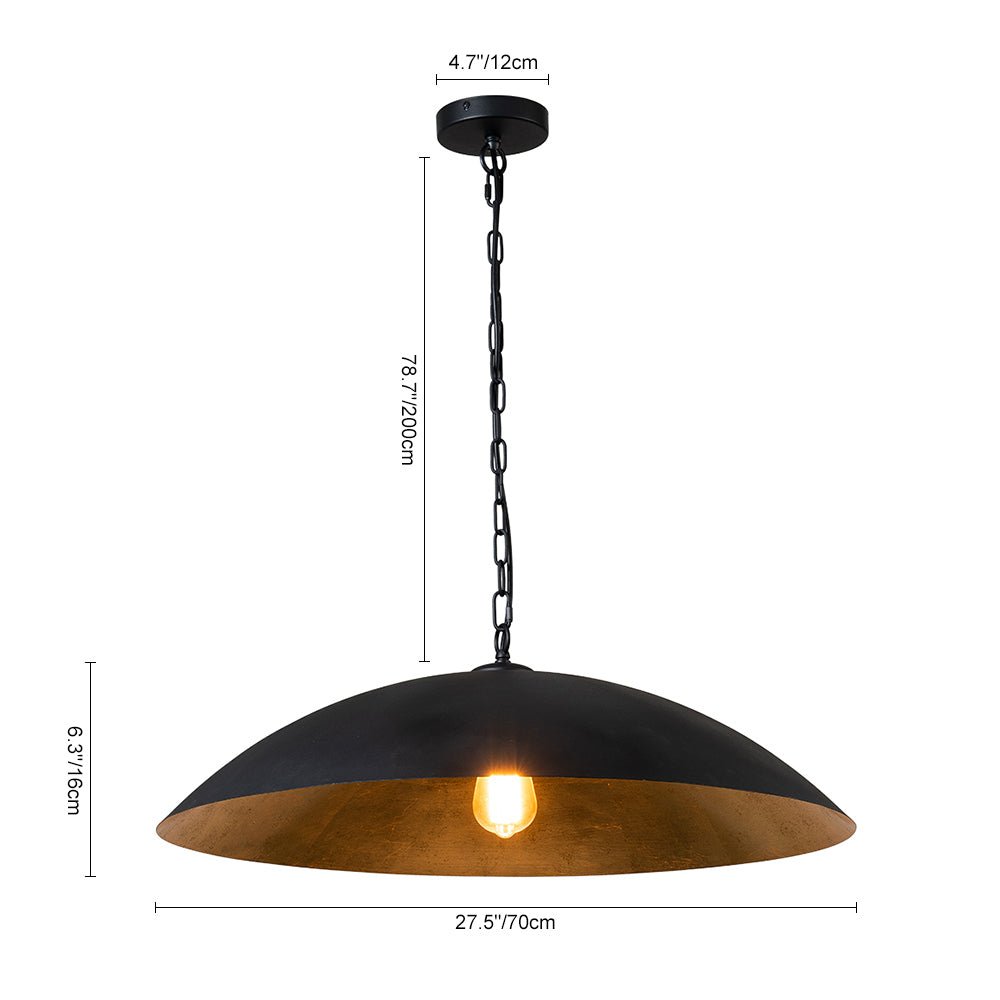 Virela Vintage Metal Pendant Light - Lamp Copper