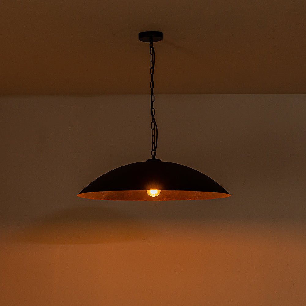 Virela Vintage Metal Pendant Light - Lamp Copper