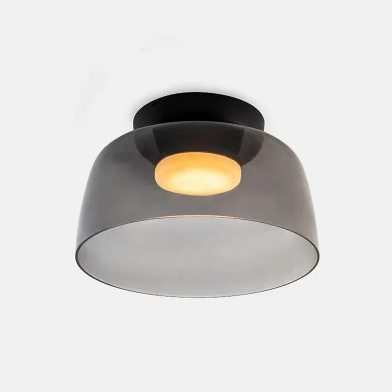 Aria Modern Simple Creative Glass Flush Mount Ceiling Light - Lamp Copper