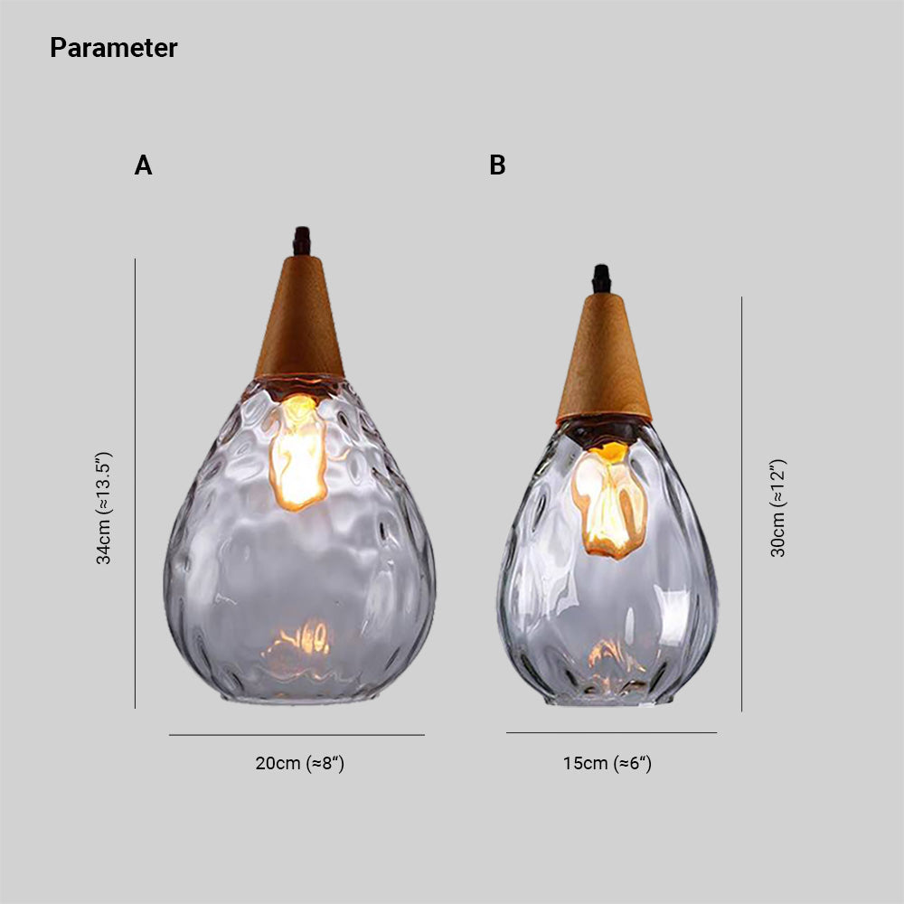 Teardrop Pendant Light - Lamp Copper
