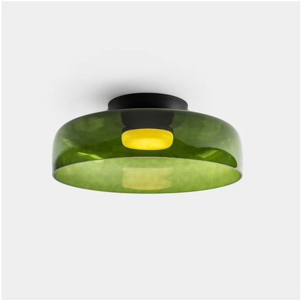 Aria Modern Simple Creative Glass Flush Mount Ceiling Light - Lamp Copper