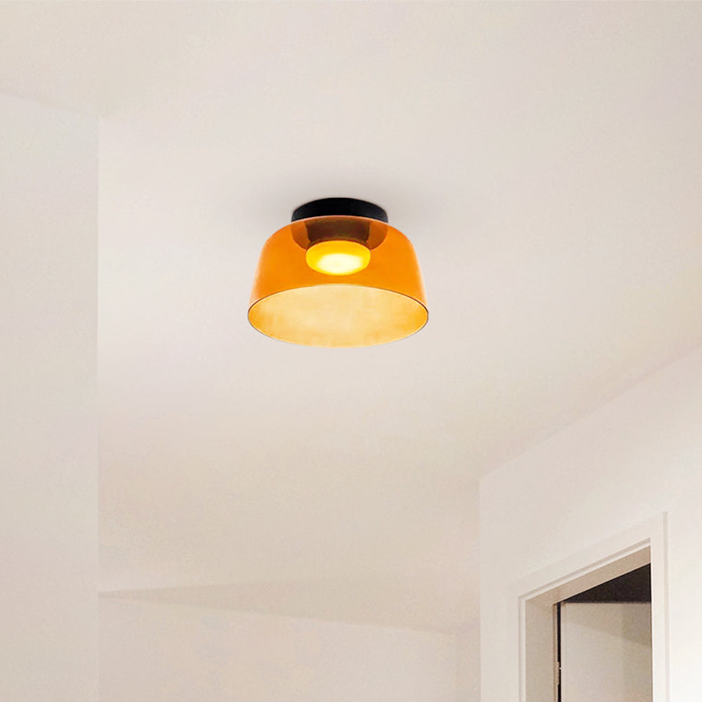 Aria Modern Simple Creative Glass Flush Mount Ceiling Light - Lamp Copper