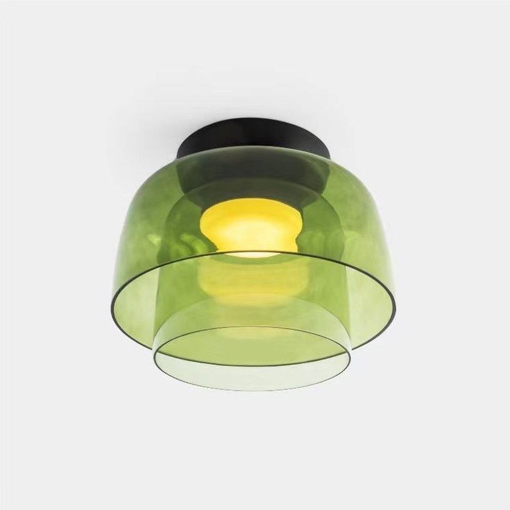 Aria Modern Simple Creative Glass Flush Mount Ceiling Light - Lamp Copper