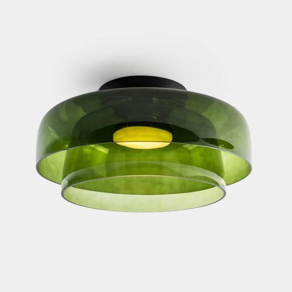 Aria Modern Simple Creative Glass Flush Mount Ceiling Light - Lamp Copper