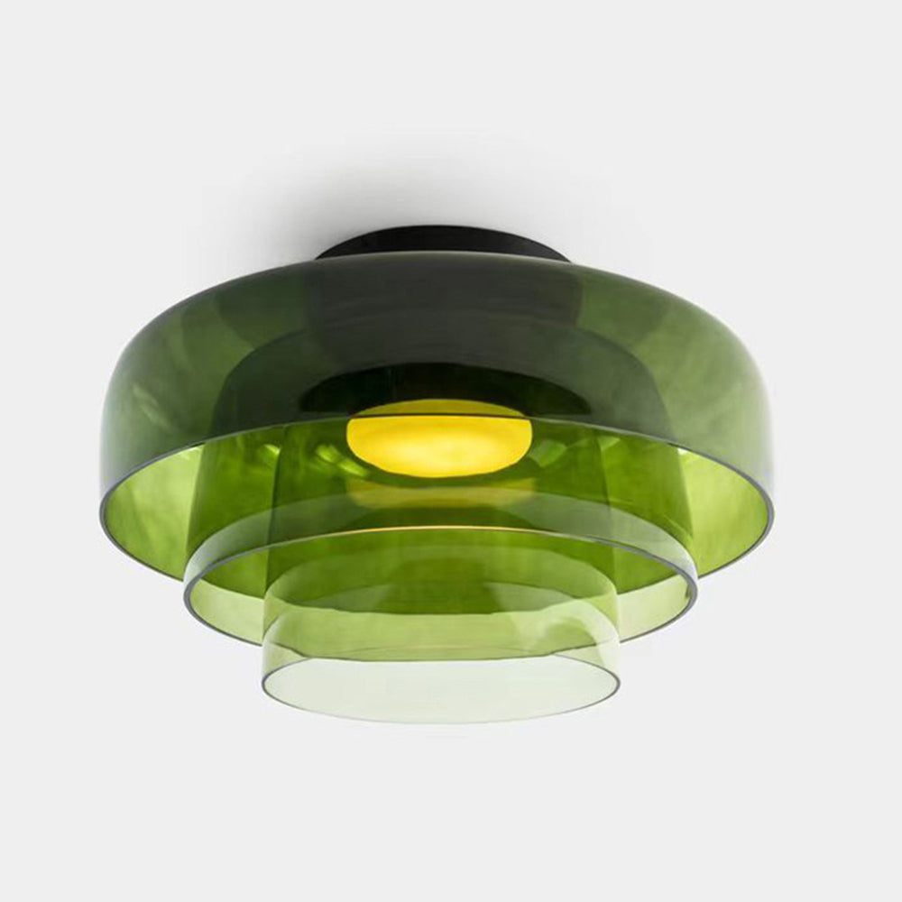 Aria Modern Simple Creative Glass Flush Mount Ceiling Light - Lamp Copper