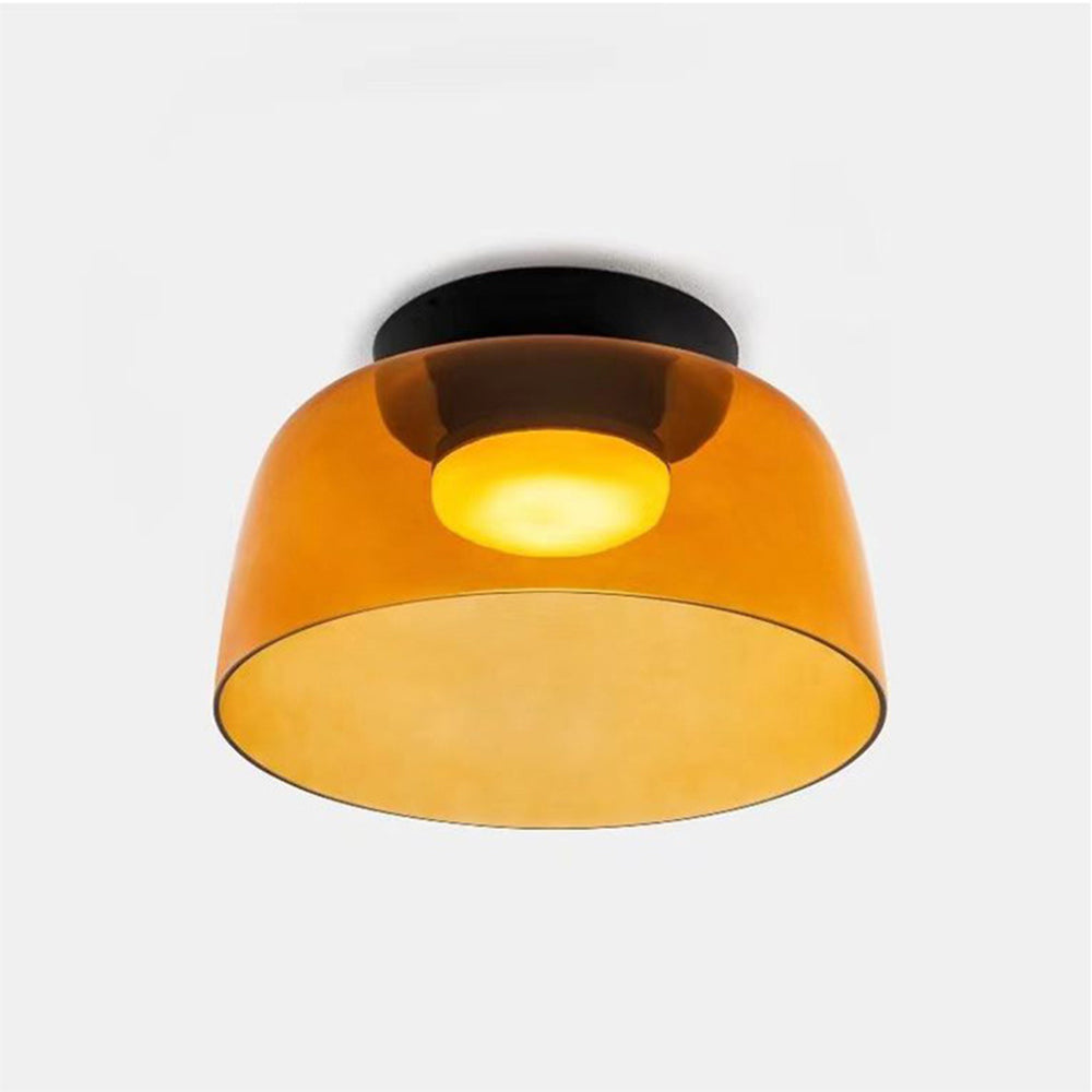 Aria Modern Simple Creative Glass Flush Mount Ceiling Light - Lamp Copper