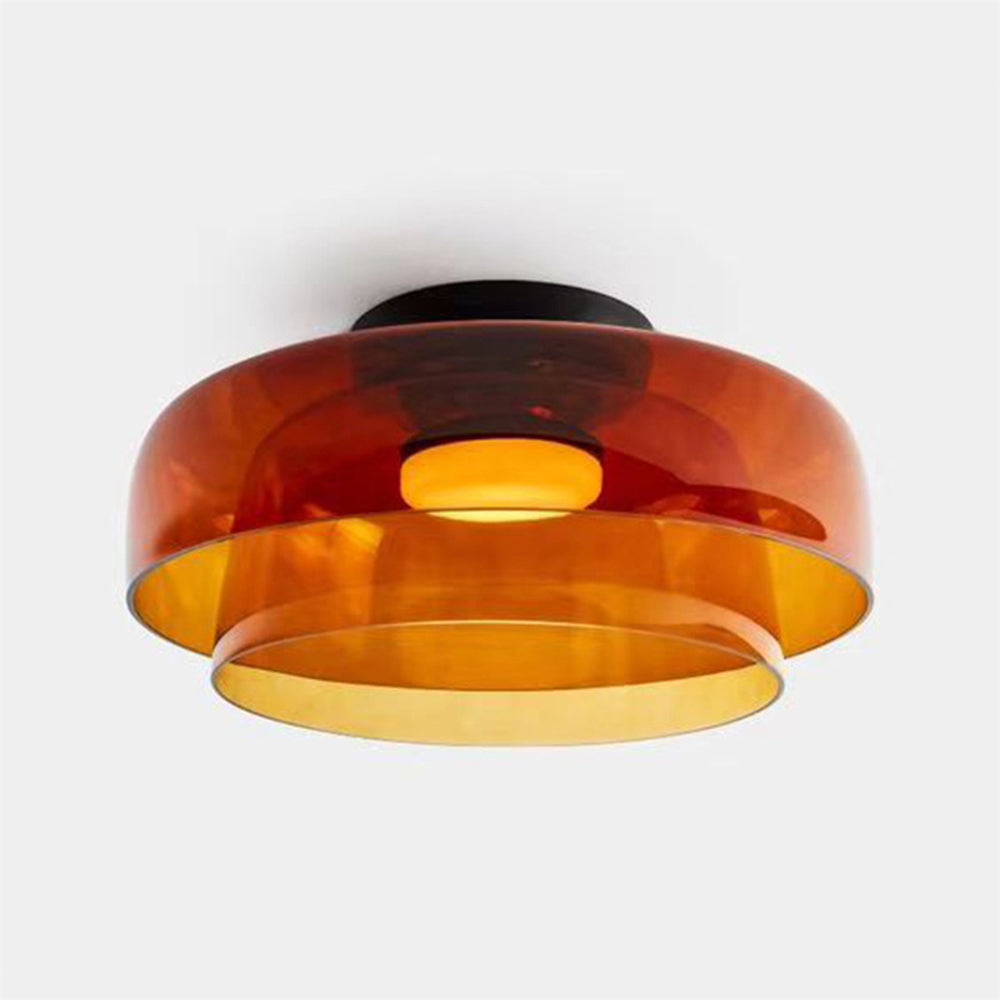 Aria Modern Simple Creative Glass Flush Mount Ceiling Light - Lamp Copper