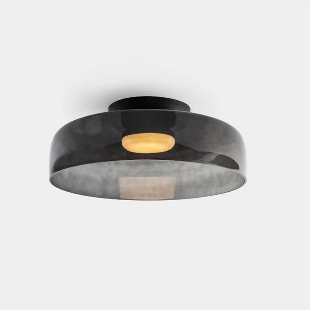 Aria Modern Simple Creative Glass Flush Mount Ceiling Light - Lamp Copper