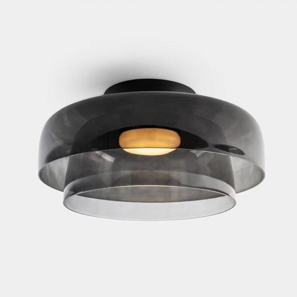 Aria Modern Simple Creative Glass Flush Mount Ceiling Light - Lamp Copper