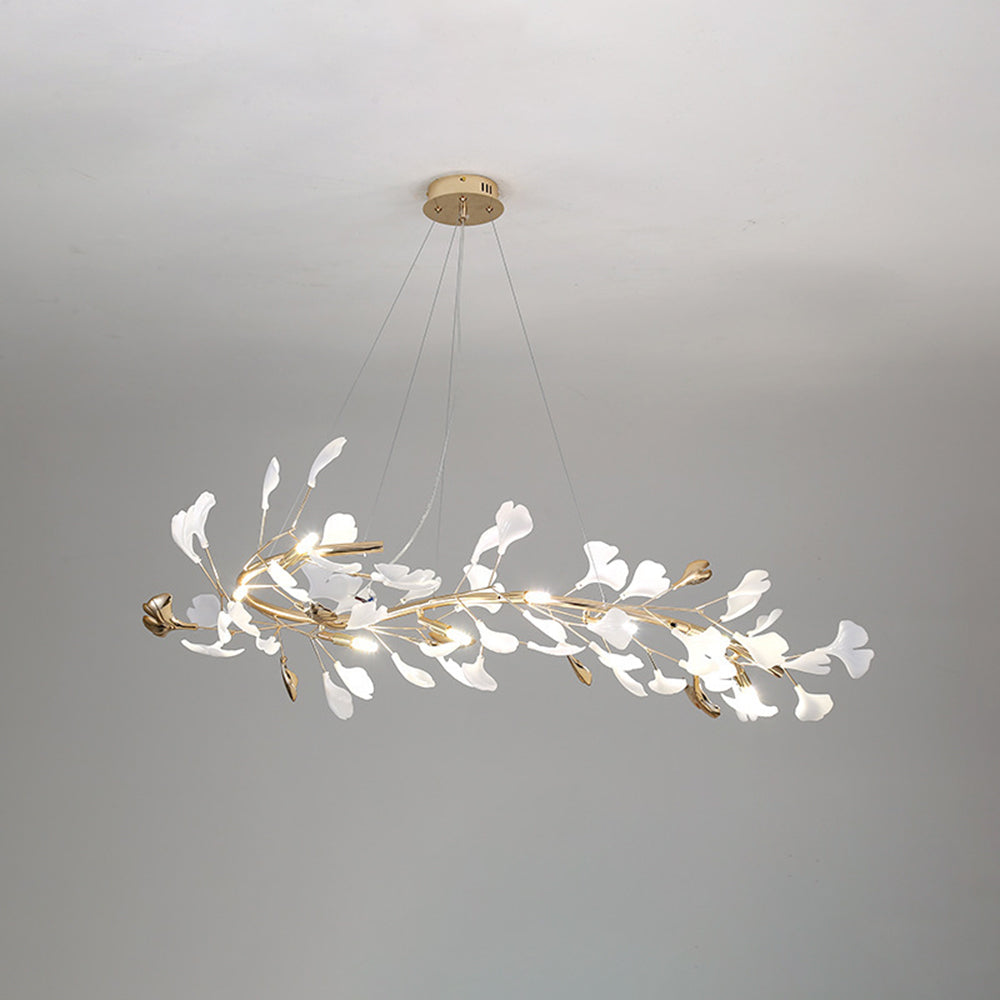 Olivia Modern Art Deco Metal & Ceramic Chandelier, Gold - Lamp Copper