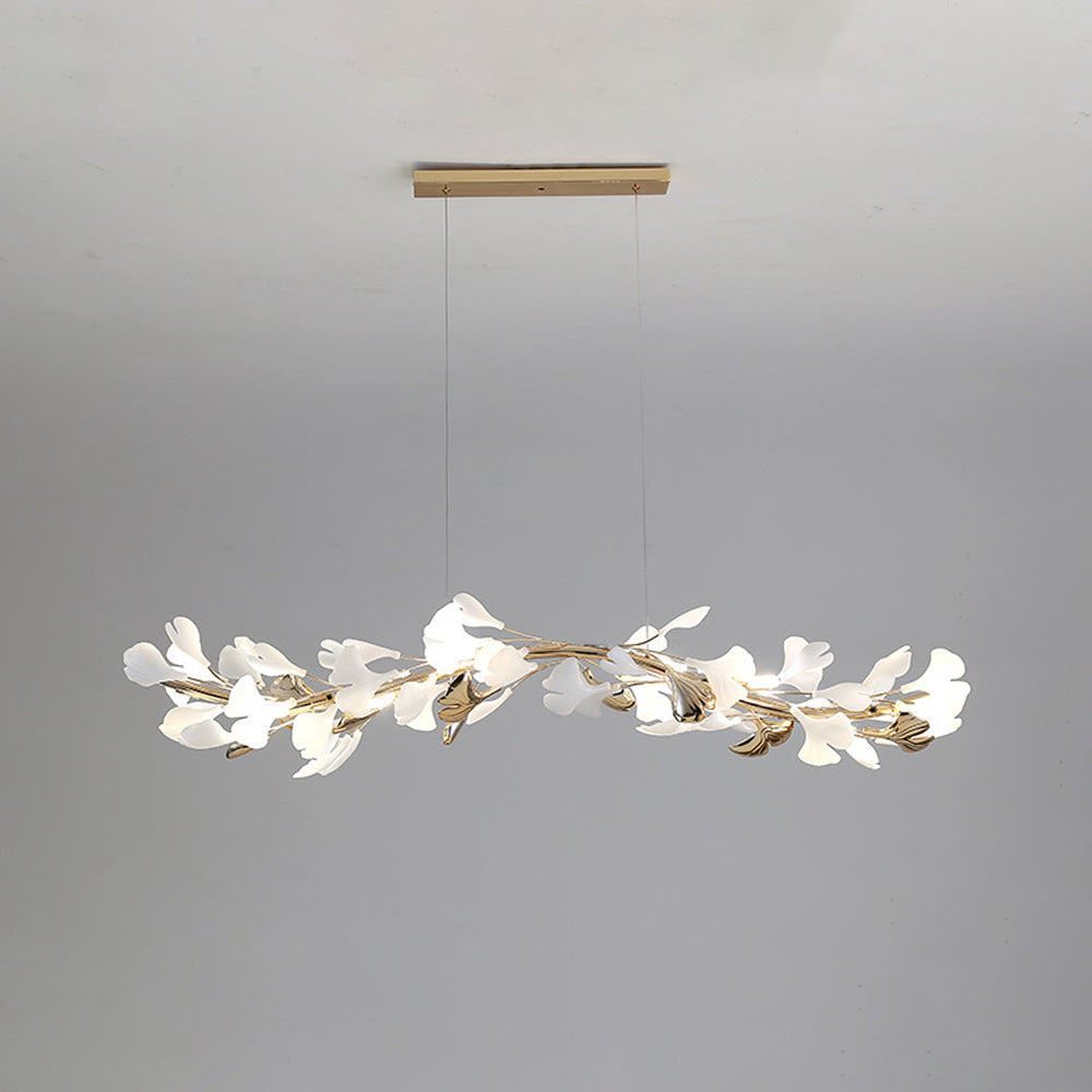 Olivia Modern Art Deco Metal & Ceramic Chandelier, Gold - Lamp Copper