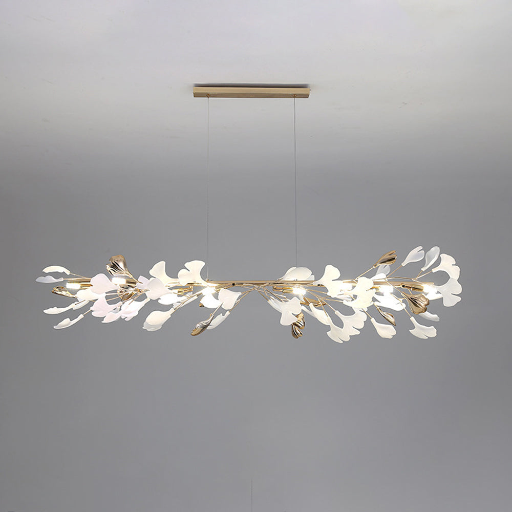 Olivia Modern Art Deco Metal & Ceramic Chandelier, Gold - Lamp Copper