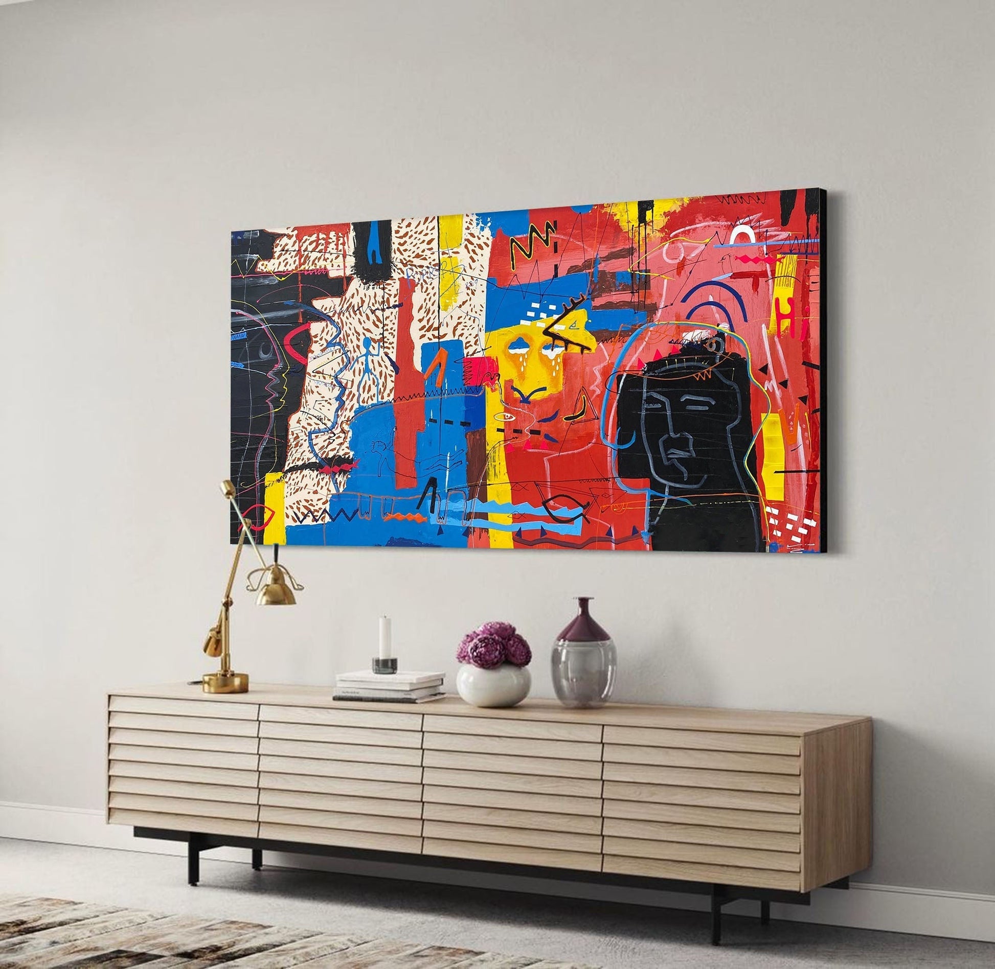 Flux Abstract Graffiti Art - Lamp Copper