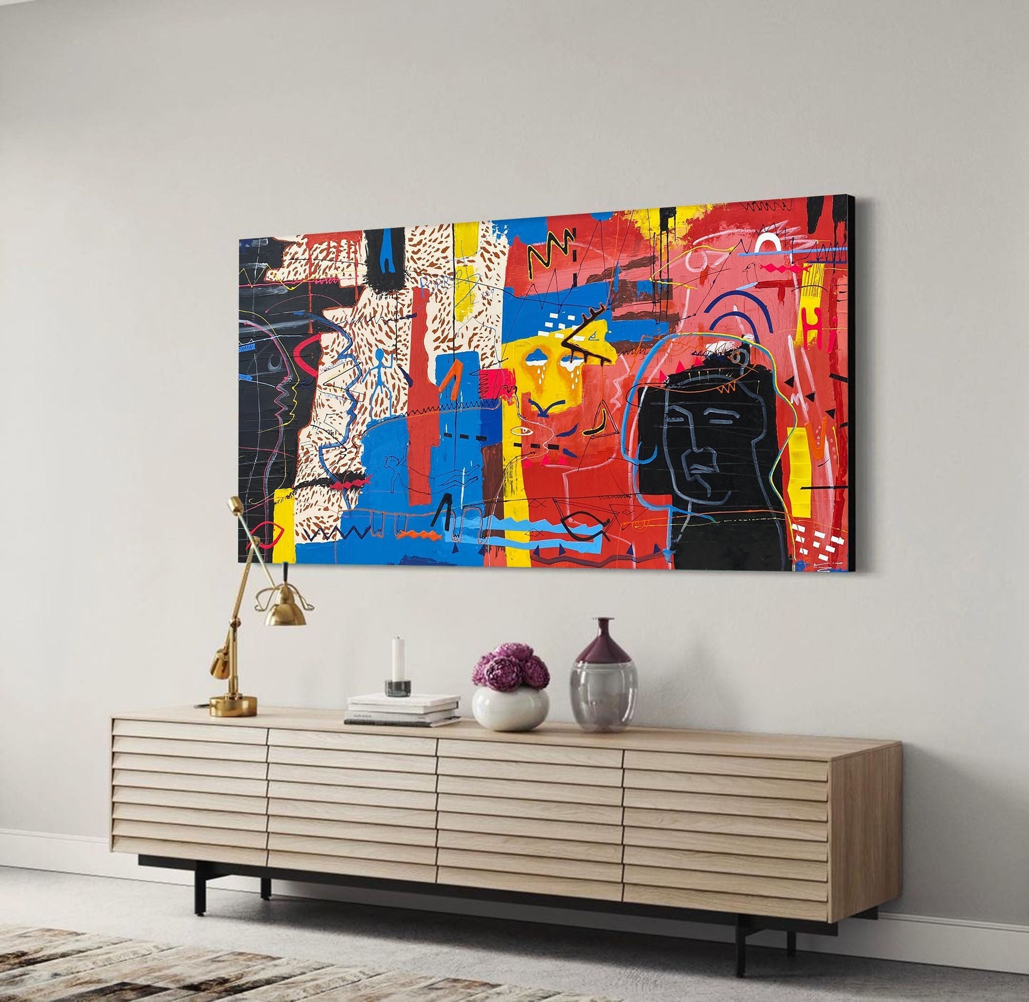 Flux Abstract Graffiti Art - Lamp Copper